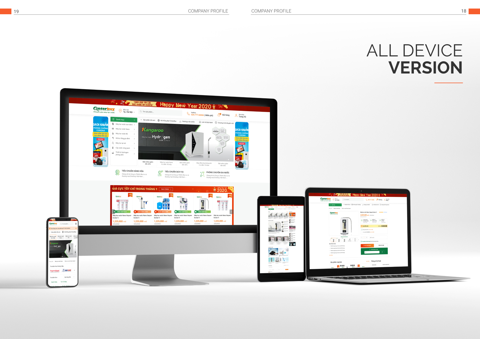 EnterBuy nâng cấp giao diện và tính năng cho Website hỗ trợ khách hàng tìm kiếm và đặt hàng tốt hơn