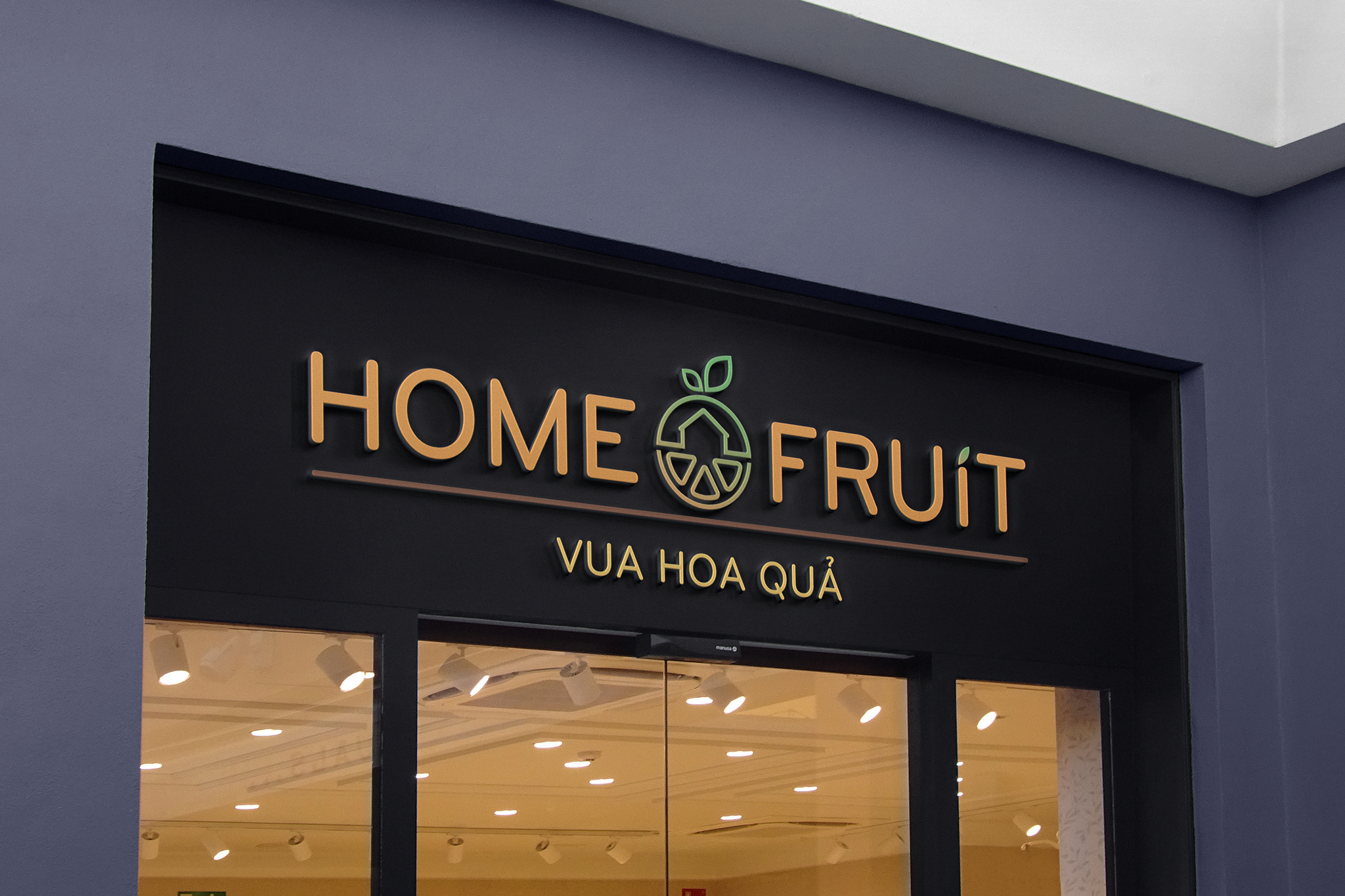 Thiết kế Logo HomeFruit - Hệ thống hoa quả tươi